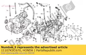 Honda 11107KSC670 tubo b, respiradero - Lado inferior