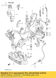 Here you can order the clamp,l:165 from Suzuki, with part number 0940718402: