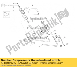 Aprilia AP8101927, Hose clip d23.5x8, OEM: Aprilia AP8101927