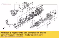13430MCS020, Honda, conjunto de engranajes., a.c. generador accionado honda st 1300 2002 2003 2004 2006 2007 2008 2009 2010, Nuevo