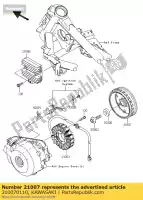 210070110, Kawasaki, rotor kawasaki ninja r ex250 k 250r 250 , Nouveau