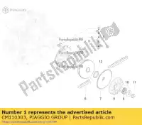 CM110303, Piaggio Group, Semipuleggia assy., guida     , Nuovo