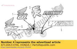 Here you can order the mark,r. Radiator s from Honda, with part number 87126KZ3700: