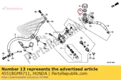 Qui puoi ordinare piatto, diaframma da Honda , con numero parte 45518GM9711: