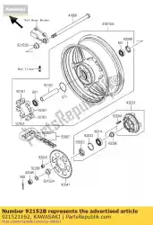 Here you can order the collar,rr axle,rh,l=2 zr750-f1 from Kawasaki, with part number 921521162: