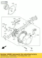 49080S001, Kawasaki, katrol starten ksf50-a1 kawasaki kfx 50 2003 2004 2005 2006, Nieuw