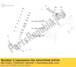 Tutaj możesz zamówić podstawa ? Odygi od Piaggio Group , z numerem części 8873565: