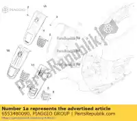 6553480090, Piaggio Group, copri piantone dello sterzo     , Nuovo