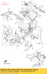 Here you can order the cover, top (fuel t from Yamaha, with part number 2CRY217F50P6: