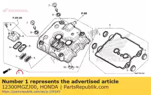 Honda 12300MGZJ00 conjunto da tampa, cabeça do cilindro - Lado inferior