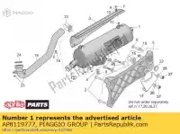 AP8119777, Piaggio Group, Geluiddemper aprilia scarabeo e eng piaggio 125 200 2 250, Nieuw