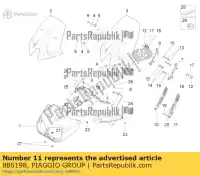 886198, Piaggio Group, Lh clamp aprilia moto-guzzi  caponord stelvio zd4vk000, zd4vka, zd4vk001, zd4vka01 zd4vkb000, zd4vkb001, zd4vkb003, zd4vkb00x, zd4vkb009 zd4vku00 zgulze00, zgulzg00, zgulzu01 1200 2009 2011 2013 2014 2015 2016 2017, New