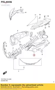 Suzuki 9443014J10 tuyau, air i - La partie au fond