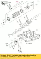 490470026, Kawasaki, rod-shift, input zx600p7f kawasaki  zx 600 636 2007 2008 2009 2010 2011 2012 2013 2014 2015 2016 2017 2018 2019 2021, Nuovo