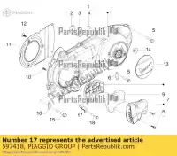 597418, Piaggio Group, zacisk w??a     , Nowy