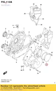 suzuki 1135201H00 cap,starter idl - Bottom side