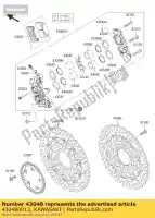 430480013, Kawasaki, étrier à piston kawasaki zx10r ninja j z  d klz versys a sx e k f black edition anniversary abs zx1000 h zx 10r z1000 z1000sx 1000 , Nouveau