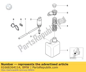 bmw 61668364114 fluid container grommet - Bottom side