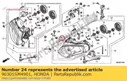Here you can order the nut, spring, 6mm from Honda, with part number 90301SM4901: