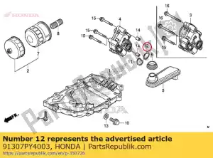 Honda 91307PY4003 o-ring, 24,5x1,9 - Dół