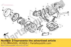 Here you can order the element comp., air cleaner from Honda, with part number 17213MAV000: