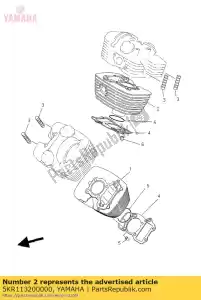 yamaha 5KR113200000 cylindre 2 - La partie au fond