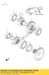 Qui puoi ordinare albero, folle da Suzuki , con numero parte 2415110G20: