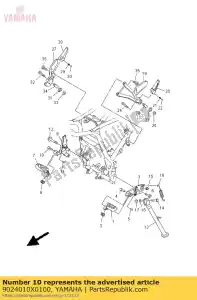 yamaha 9024010X0100 pin clevis - Bottom side