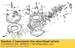 Tutaj możesz zamówić brak opisu w tej chwili od Honda , z numerem części 12100KA3760: