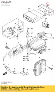 suzuki 3298031G00 holder,fi contr - Bottom side