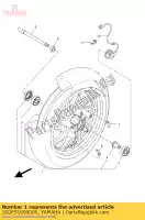 1SDF51600000, Yamaha, odlewane ko?o, przód yamaha yp 400 2013 2014, Nowy