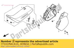 Here you can order the no description available at the moment from Honda, with part number 77101MACA10:
