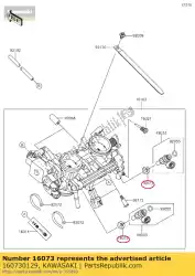 Aquí puede pedir aislante de Kawasaki , con el número de pieza 160730129: