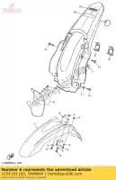 1C6F161100, Yamaha, Garde-boue arrière bleu yamaha ttr230 230 , Nouveau