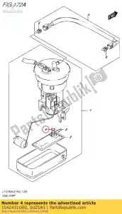 suzuki 1542431G00 o ring - Bottom side