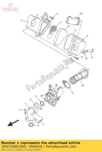 yamaha 1P6E35861000 junta, carburador 1 - Lado inferior