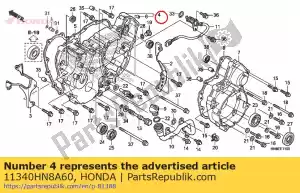 honda 11340HN8A60 cover comp., rr. - La partie au fond