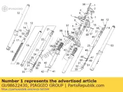 Here you can order the screw m8x30 from Piaggio Group, with part number GU98622430: