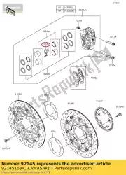 Aquí puede pedir primavera de Kawasaki , con el número de pieza 921451684: