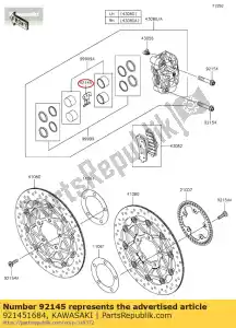 Kawasaki 921451684 primavera - Lado inferior