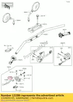 132800105, Kawasaki, holder,clutch lever bn125-a7 kawasaki  d tracker eliminator klx z 125 150 250 300 650 2003 2004 2005 2006 2007 2009 2010 2011 2012 2013 2014 2015 2016 2017 2018 2019 2020 2021, New