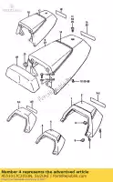 4551017C2033N, Suzuki, cobrir a cauda do assento suzuki gsx r 750 1988, Novo