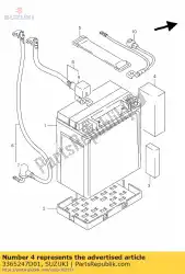 Ici, vous pouvez commander le coussin, batterie auprès de Suzuki , avec le numéro de pièce 3365247D01: