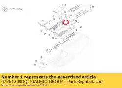 Aquí puede pedir estribo pintado de Piaggio Group , con el número de pieza 67361200DQ: