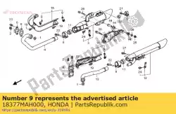 Aqui você pode pedir o banda, rr. Ex. Tampa do tubo em Honda , com o número da peça 18377MAH000: