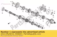 23211ML4610, Honda, brak opisu w tej chwili honda cb cmx 450 1986 1987 1988, Nowy