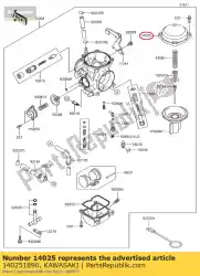 deksel mengkamer kl600-a1 van Kawasaki, met onderdeel nummer 140251890, bestel je hier online: