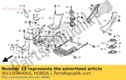 Aqui você pode pedir o parafuso, especial, 6x14 em Honda , com o número da peça 90110GAH000: