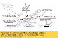 64842MEL000ZB, Honda, mark, rr. coprisella (honda) * tipo2 * (tipo2) honda cbr 1000 2004, Nuovo