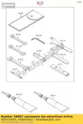 Ici, vous pouvez commander le trousse à outils auprès de Kawasaki , avec le numéro de pièce 560070095: